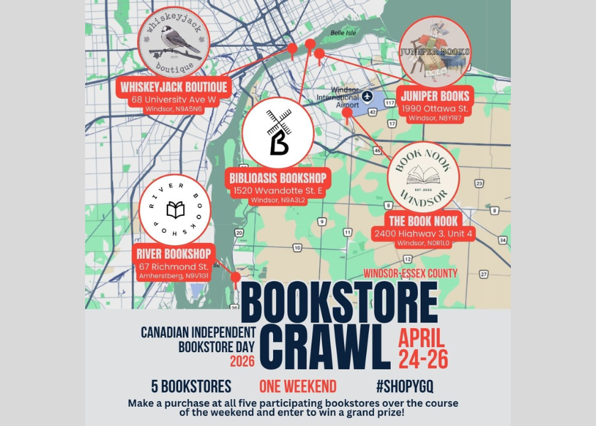 Bookstore Crawl: Apr. 24-26