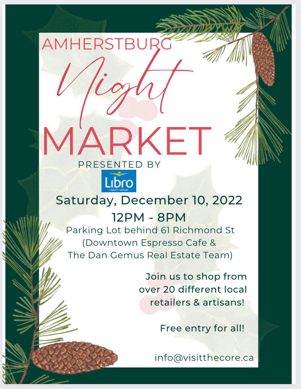 PLEASE VISIT OUR NIGHT MARKET, DECEMBER 10