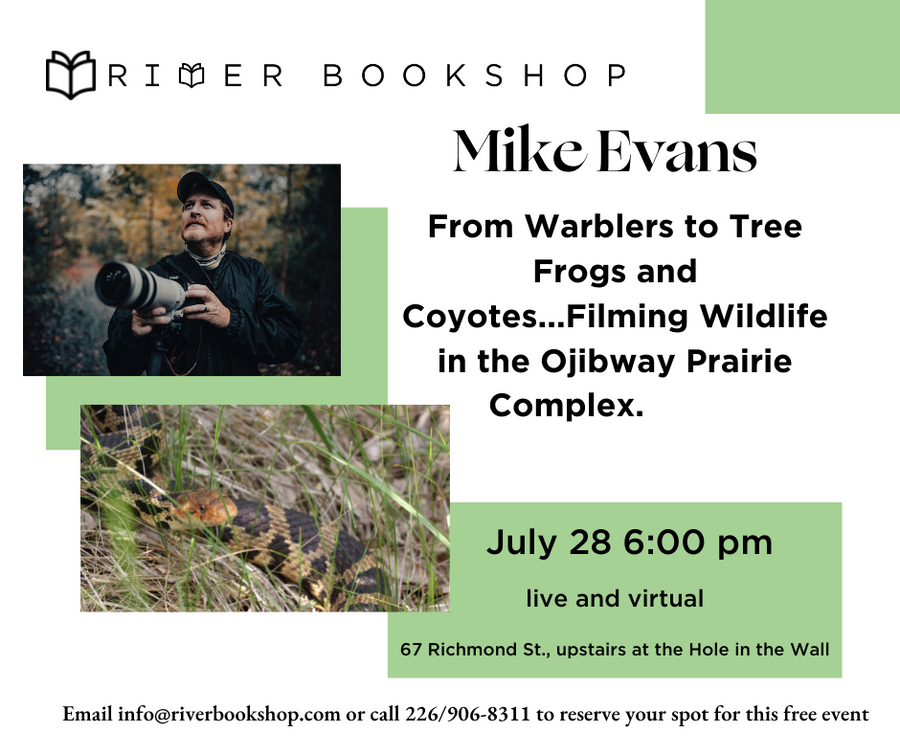FROM WARBLERS TO TREE FROGS AND COYOTES ….FILMING WILDLIFE IN THE OJIBWAY PRAIRIE COMPLEX