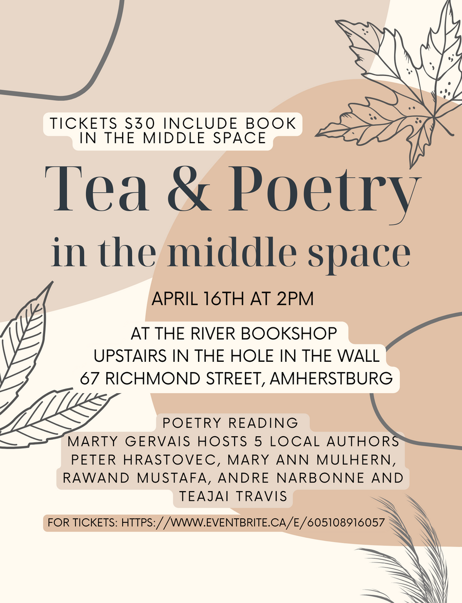 Tea & Poetry at River Bookshop, hosted by Marty Gervais