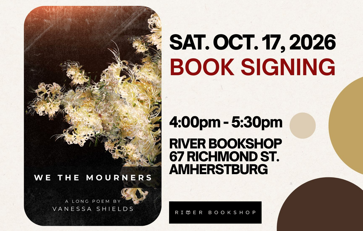 Vanessa Shields Book Signing: Oct. 17