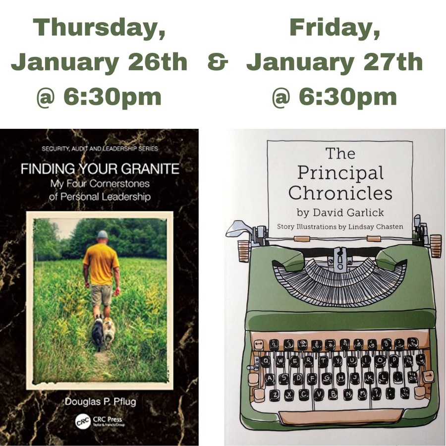 Two Local Authors This Week: Douglas P. Pflug & David Garlick