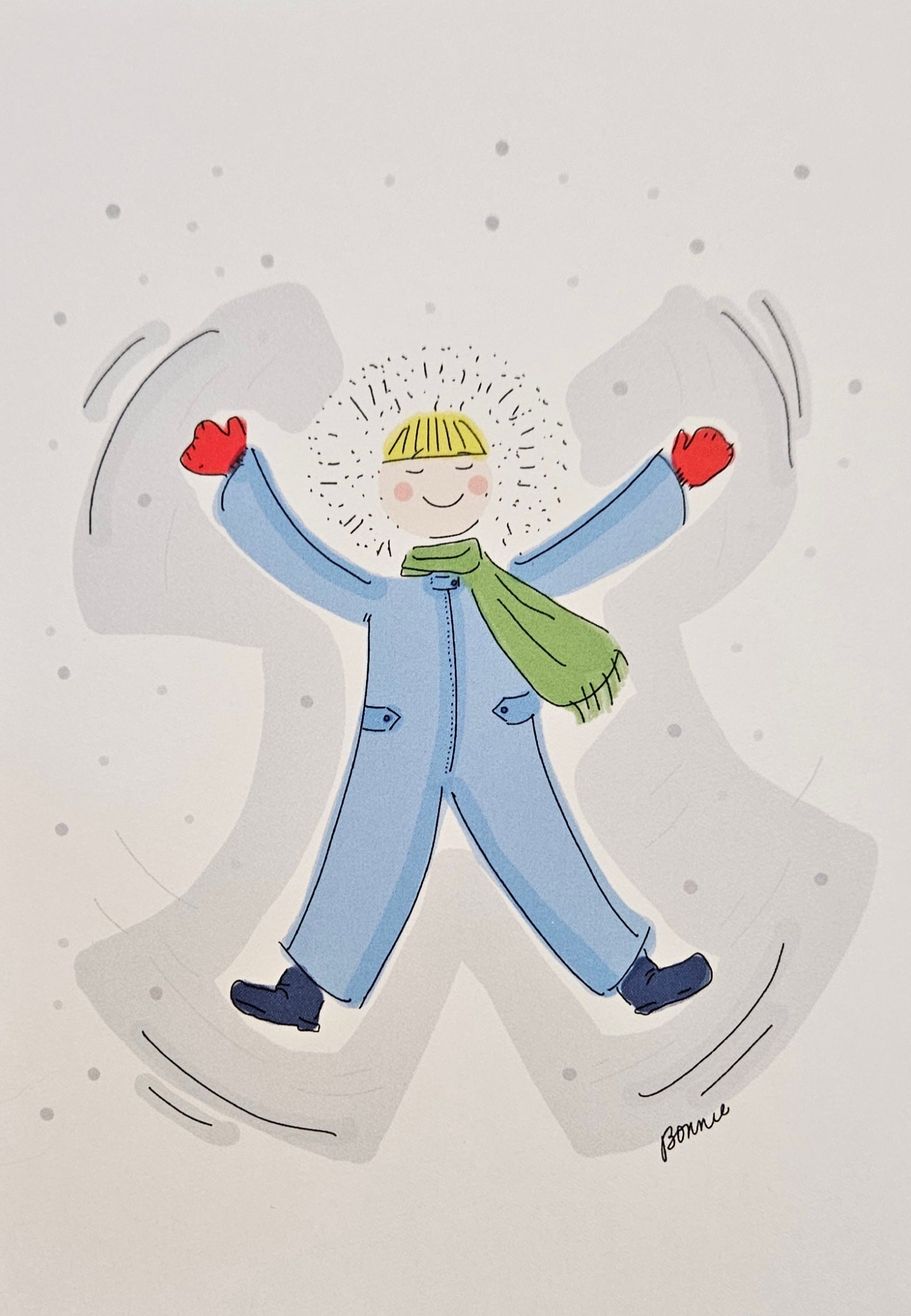 Snow Angel Greeting Card