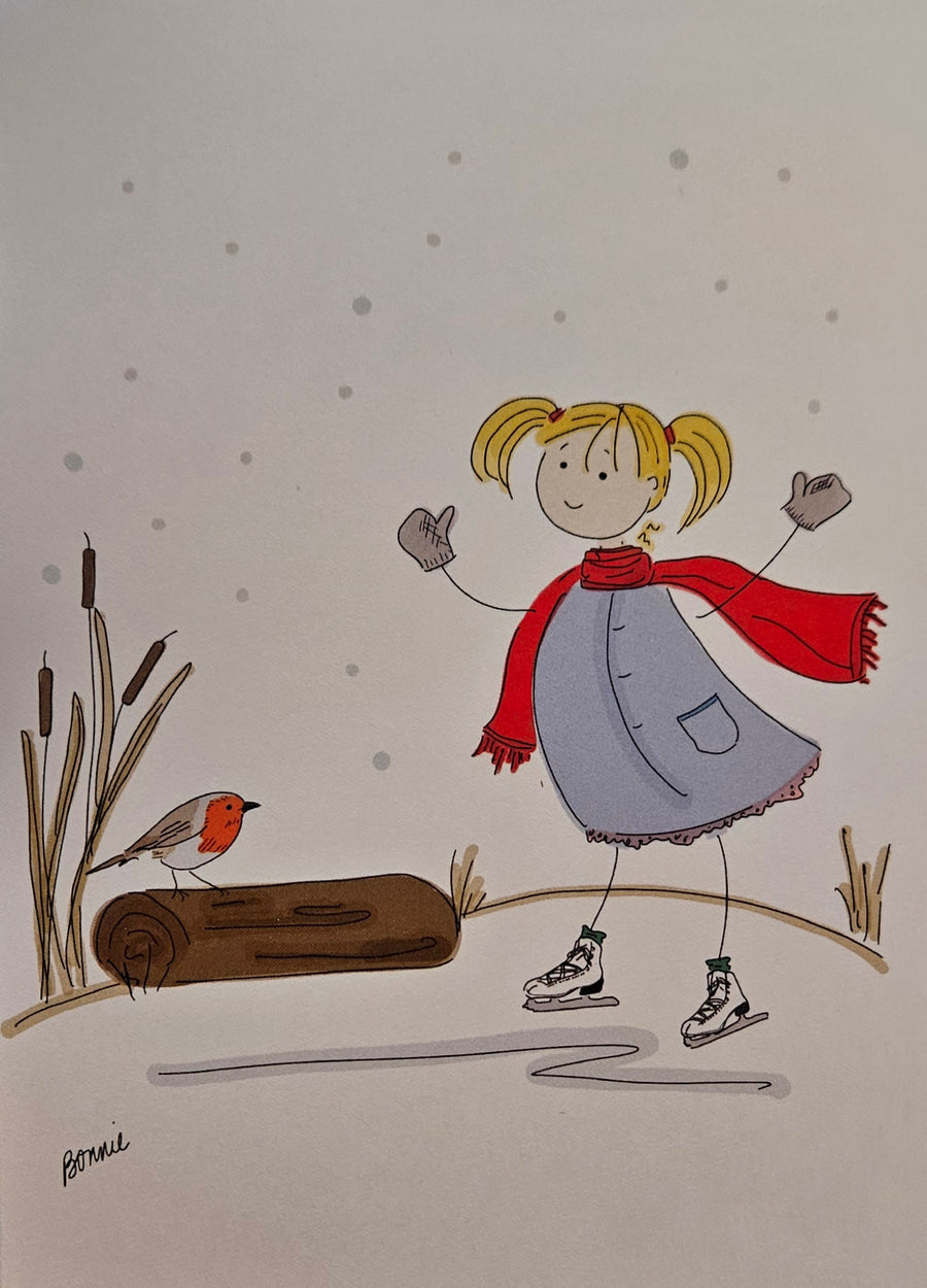 Skating Greeting Card