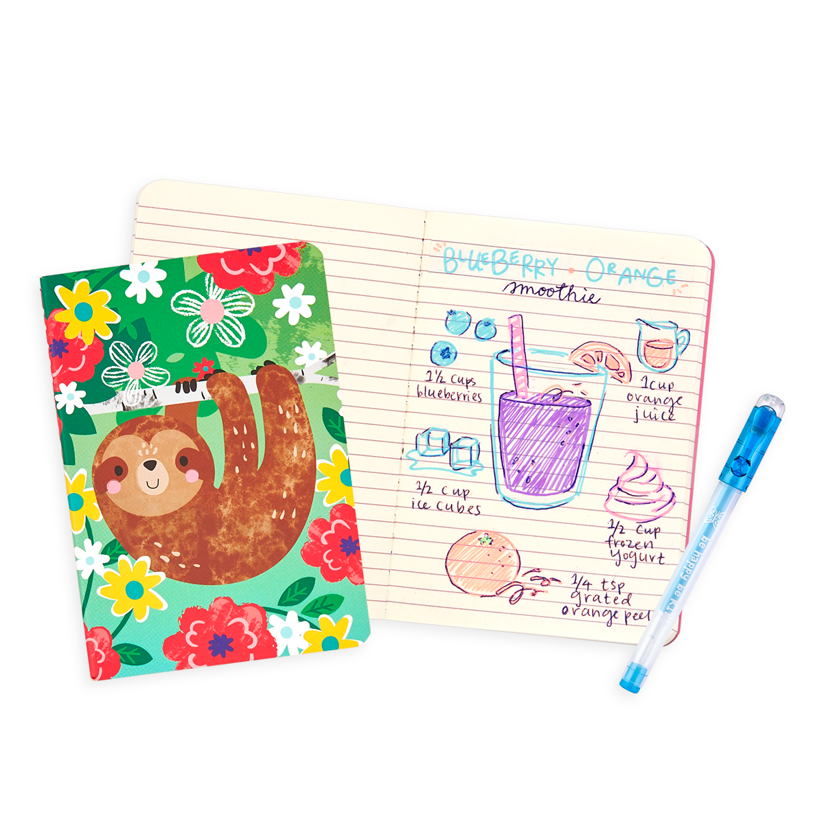 MINI POCKET PALS JOURNALS: FUNTASTIC FRIENDS - SET OF 8 (3.5" X 5")
