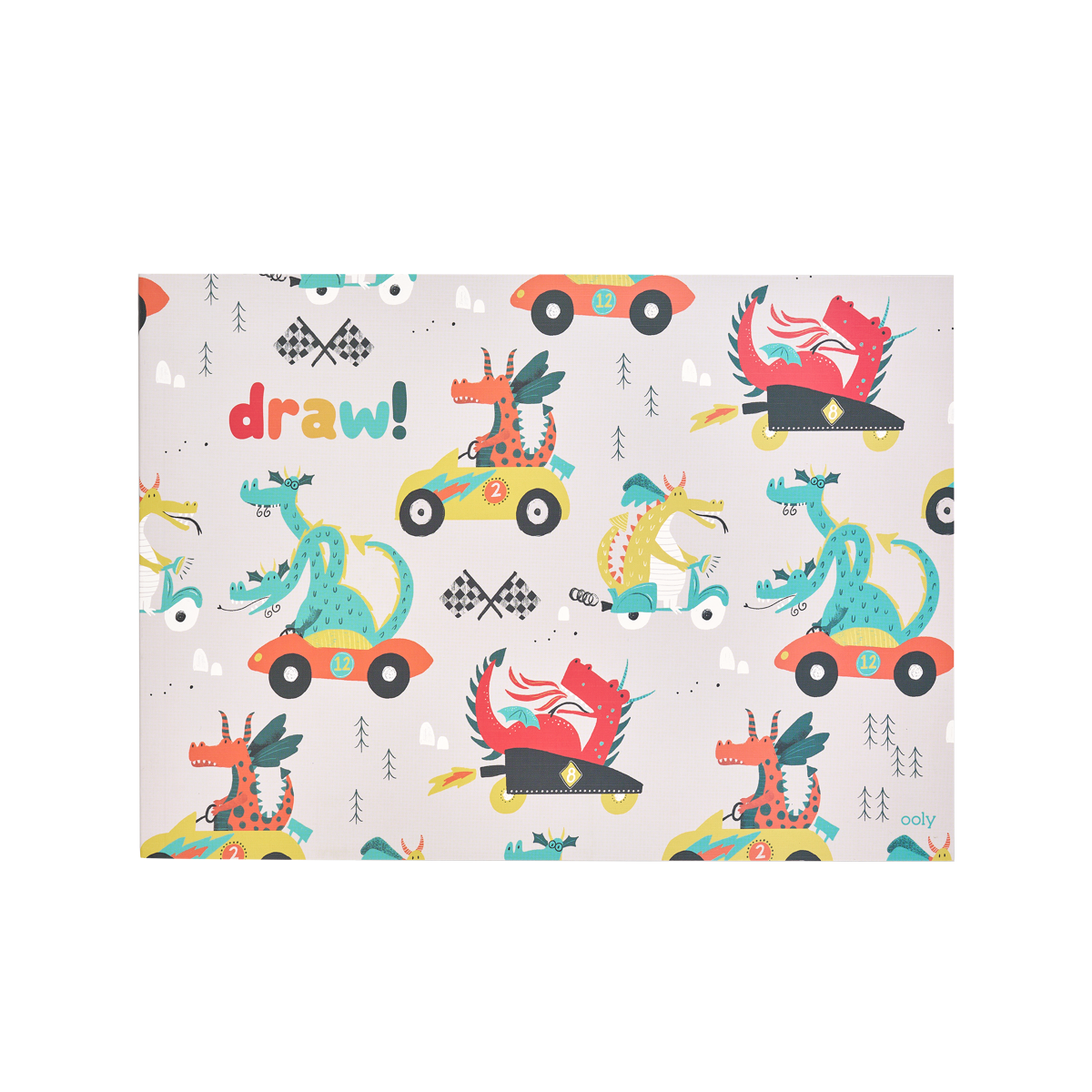 DOODLE PAD DUO SKETCHBOOK - DRAGON RACETRACKS - SET OF 2 (8.25" X 11.5")