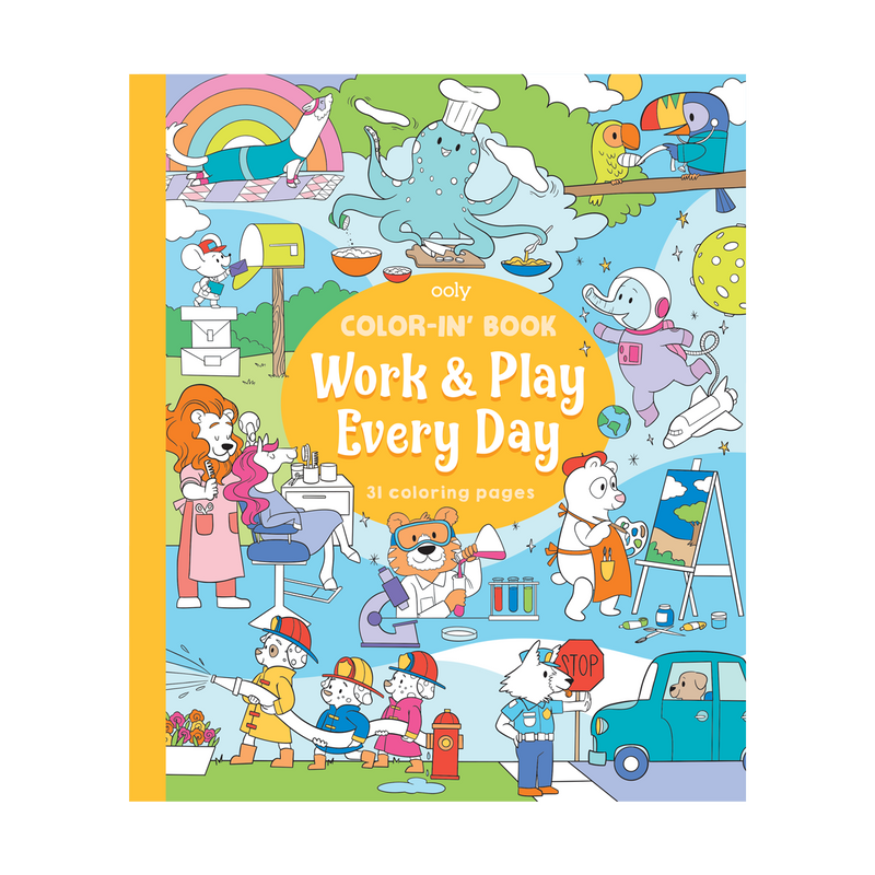 Work and Play Every Day Coloring Book