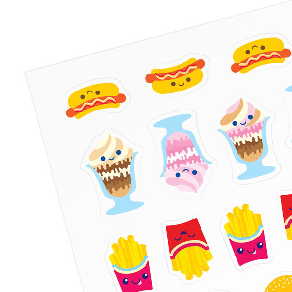 Stickiville Fast Food Stickers