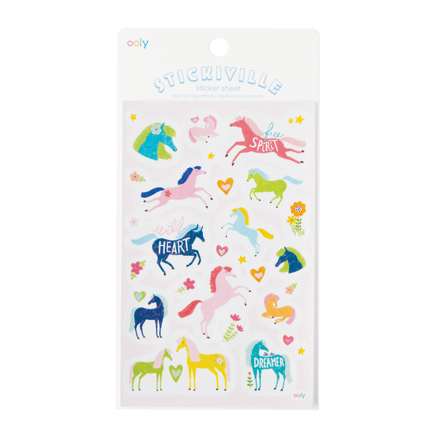 STICKIVILLE STANDARD - WILD HORSES (HOLOGRAPHIC GLITTER)