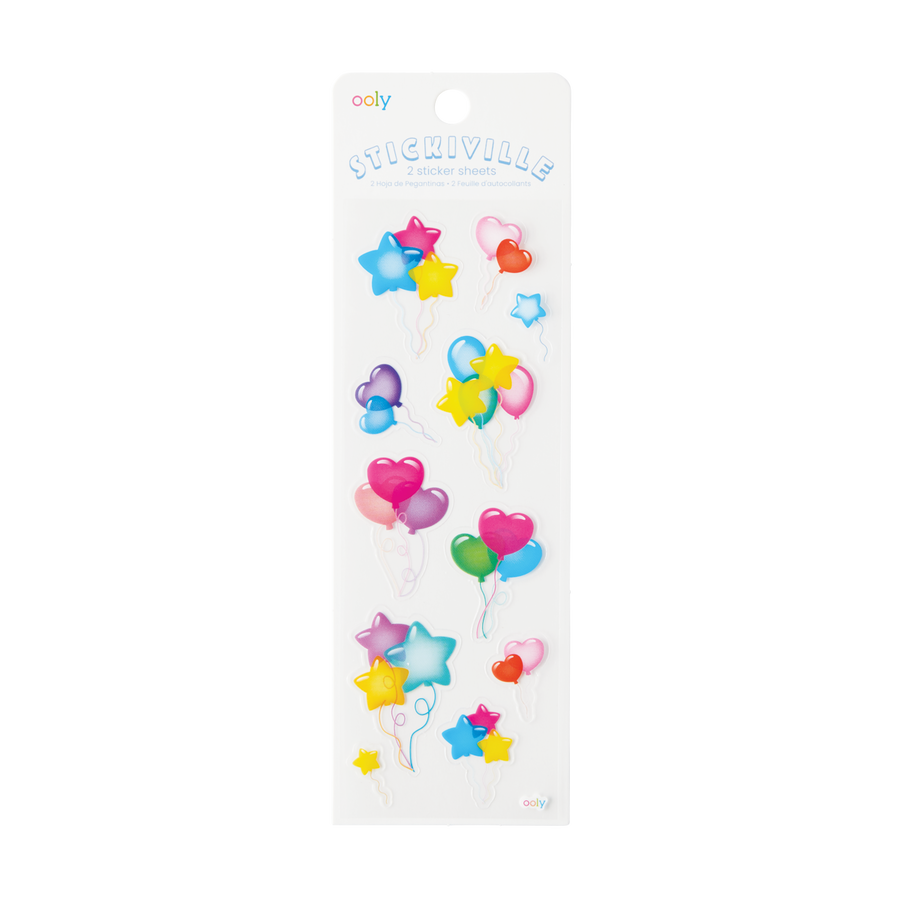 STICKIVILLE SKINNY - SHAPED BALLOONS (CLEAR)