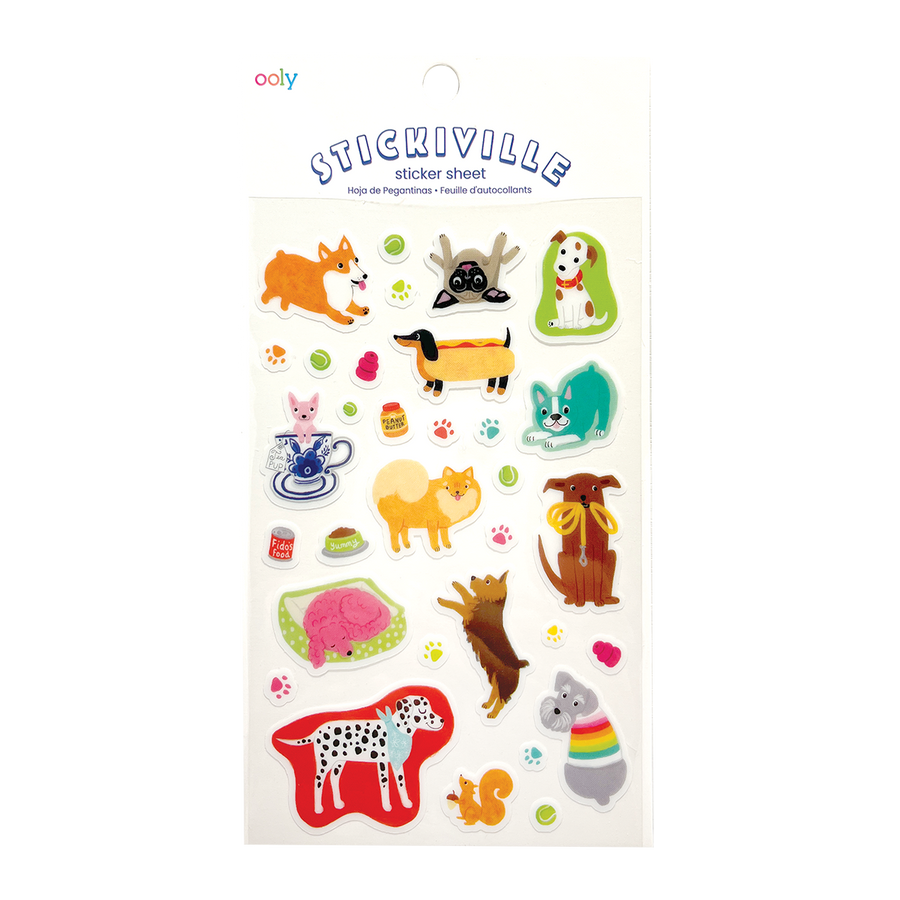 STICKIVILLE STANDARD - QUIRKY DOGS (CLEAR VINYL)