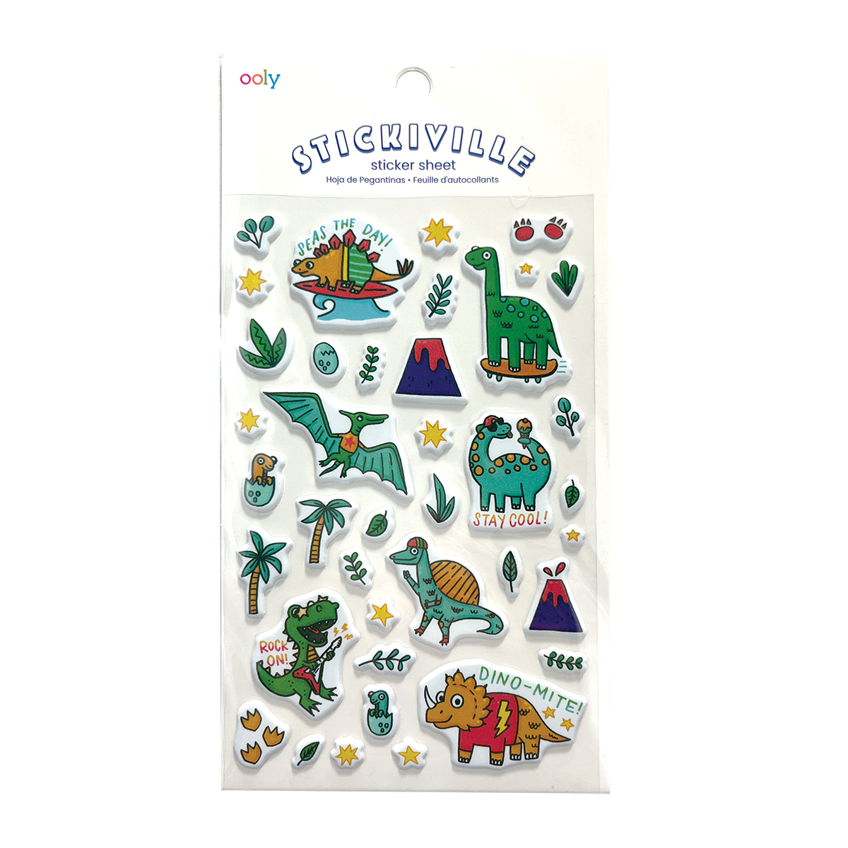 STICKIVILLE STANDARD - DINO-MITE! (PUFFY)