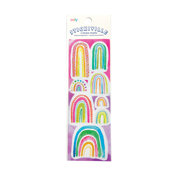 Stickiville Watercolour Rainbows Stickers