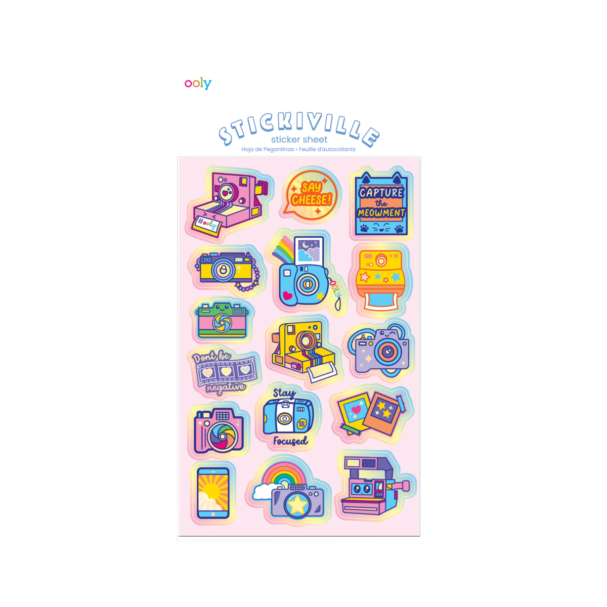 STICKIVILLE STICKERS: CUTE CAMERAS - STANDARD (1 SHEET)(METALLIC FOIL)