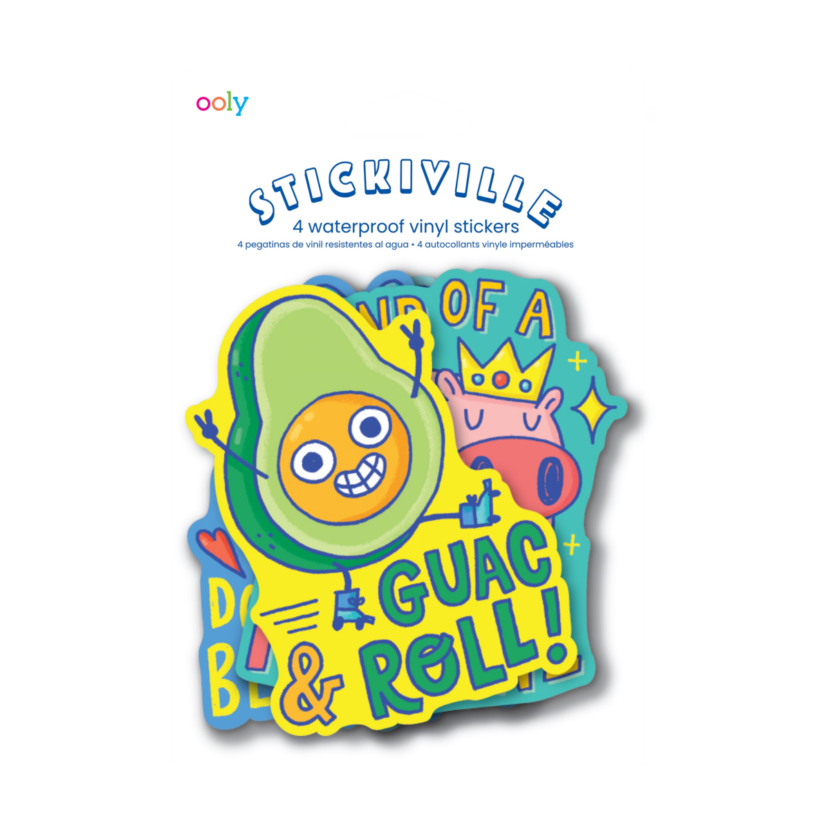 STICKIVILLE STICKERS: PUNNY PALS - VINYL (4 DIE-CUT)(VINYL)