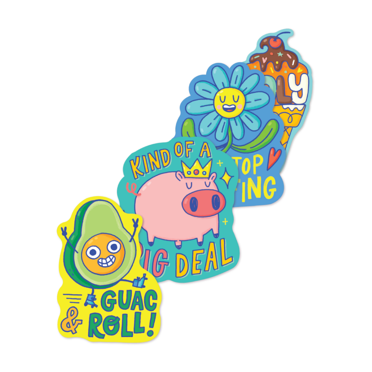 STICKIVILLE STICKERS: PUNNY PALS - VINYL (4 DIE-CUT)(VINYL)