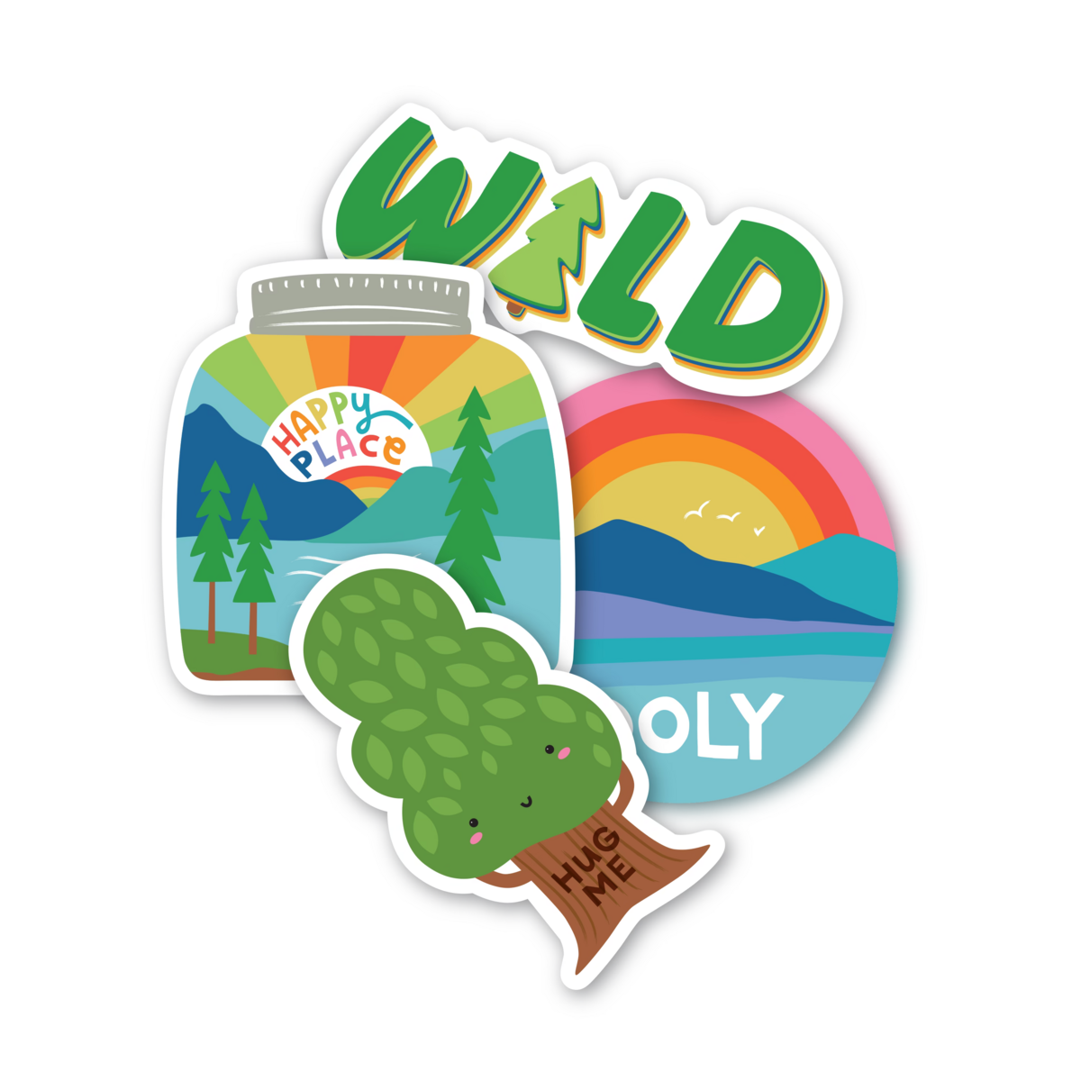 STICKIVILLE STICKERS: WILD OUTDOORS - VINYL (4 DIE-CUT)(VINYL)