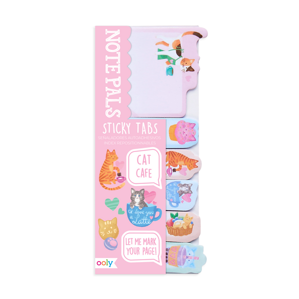 Note Pals Sticky Tabs - Cat Cafe