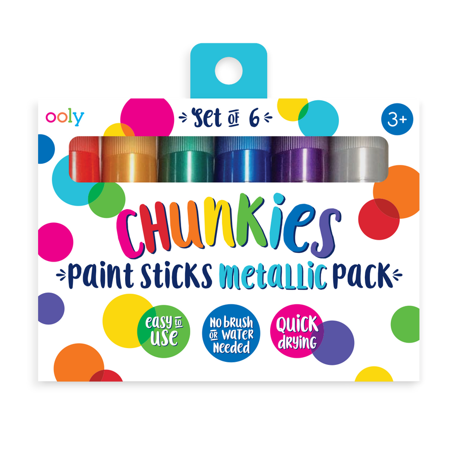 CHUNKIES PAINT STICKS METALLIC (SET OF 6)