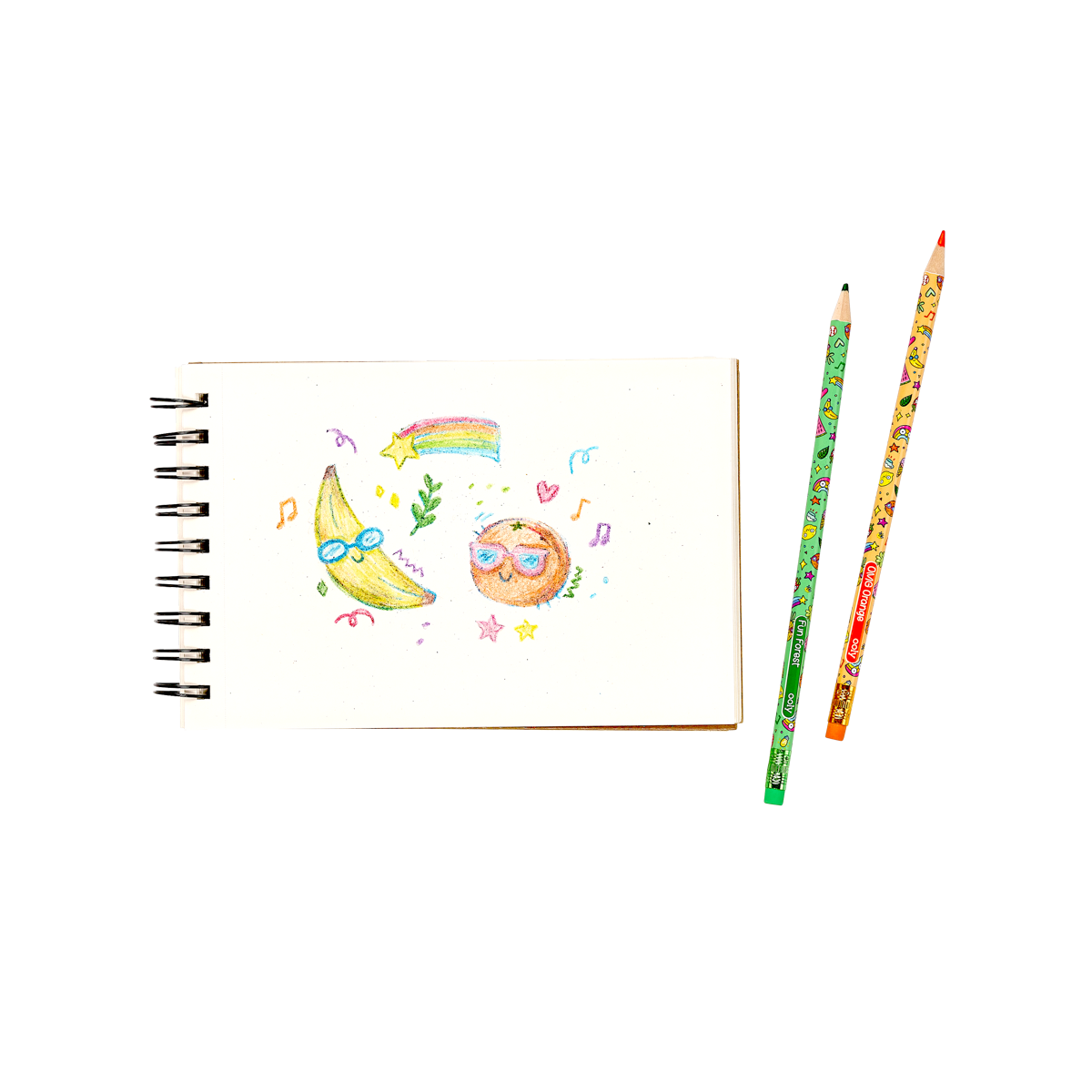 COLOR DOODLERS FRUITY SCENTED ERASABLE COLOR PENCILS - SET OF 12