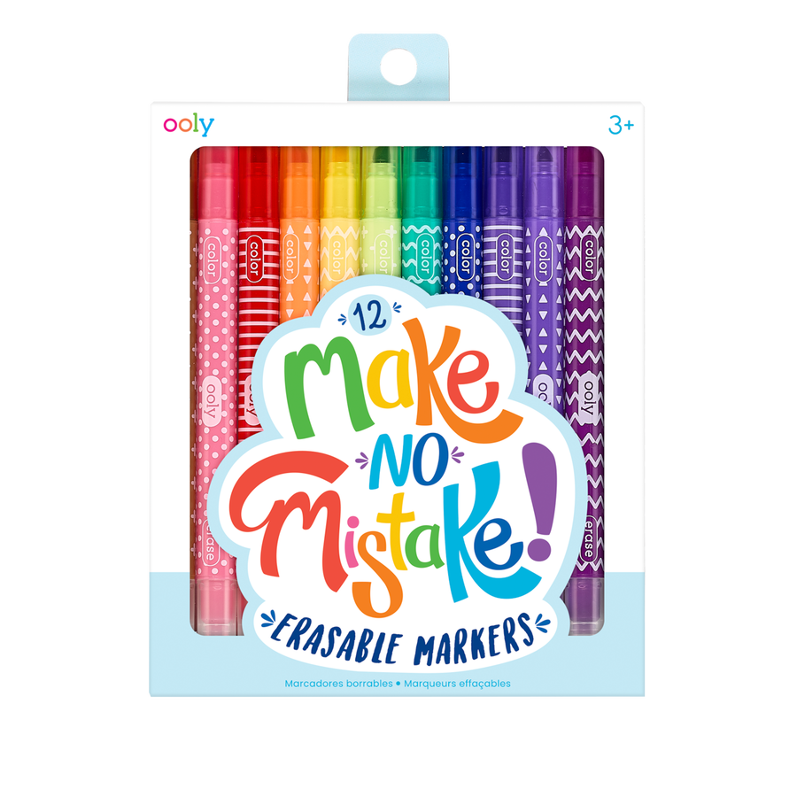 MAKE NO MISTAKE! ERASABLE MARKERS - SET OF 12