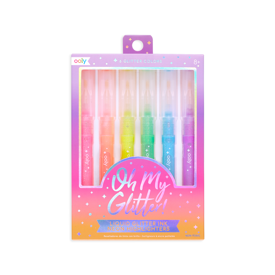 OH MY GLITTER! HIGHLIGHTERS - SET OF 6