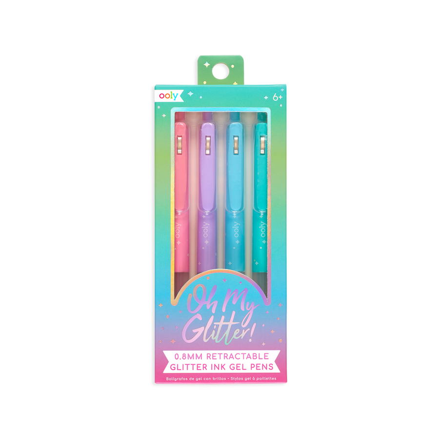 Oh My Glitter! Retractable Gel Pens - Set of 4