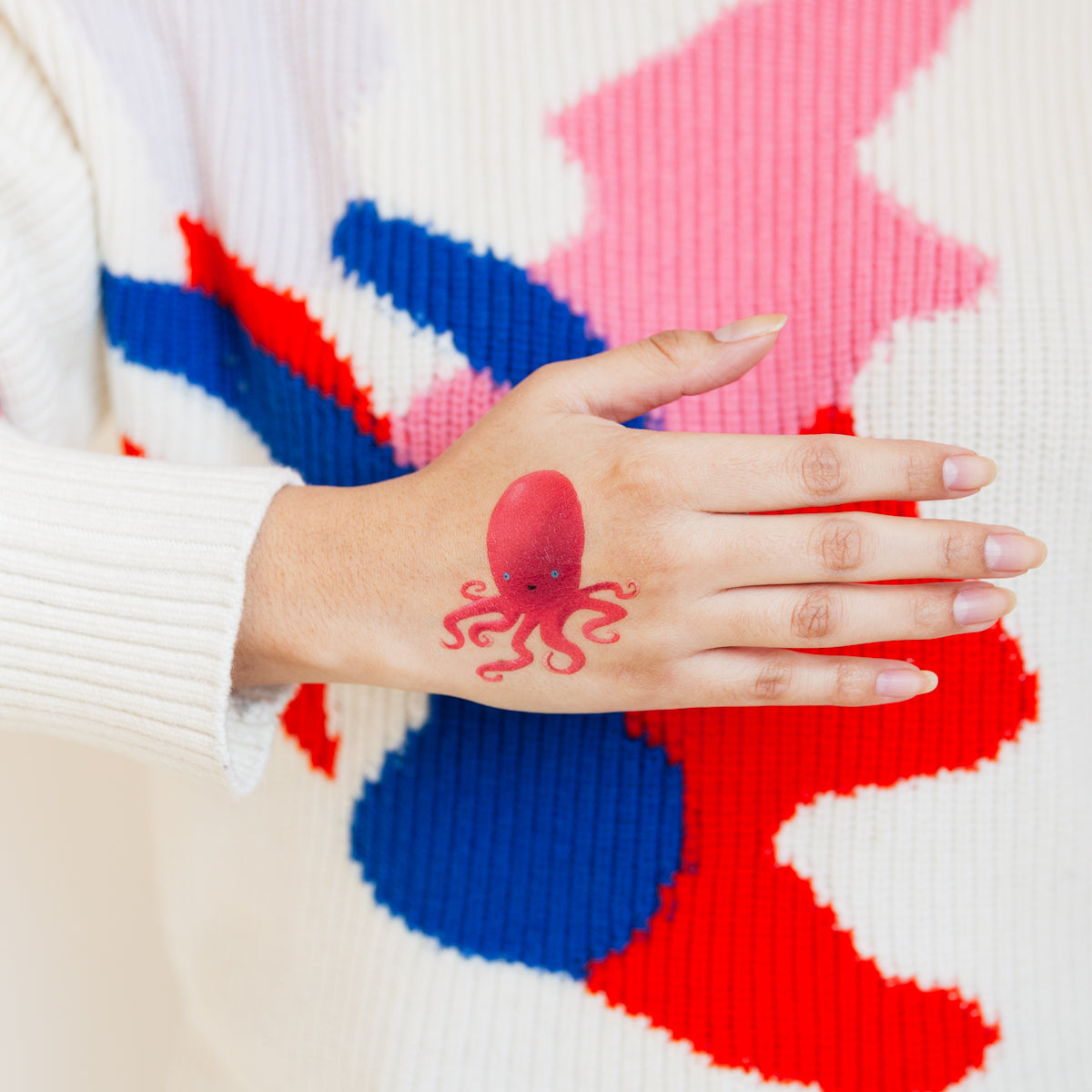 RUBY OCTOPUS TATTOO PAIR