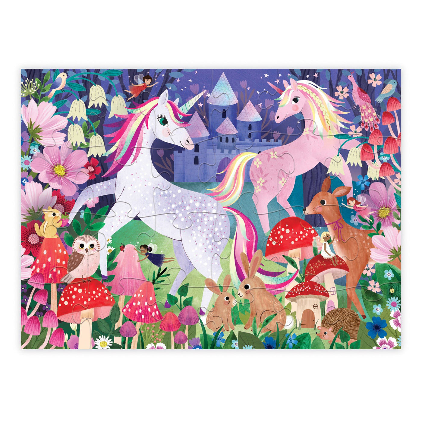 24-pc Puzzle/Unicorn Castle