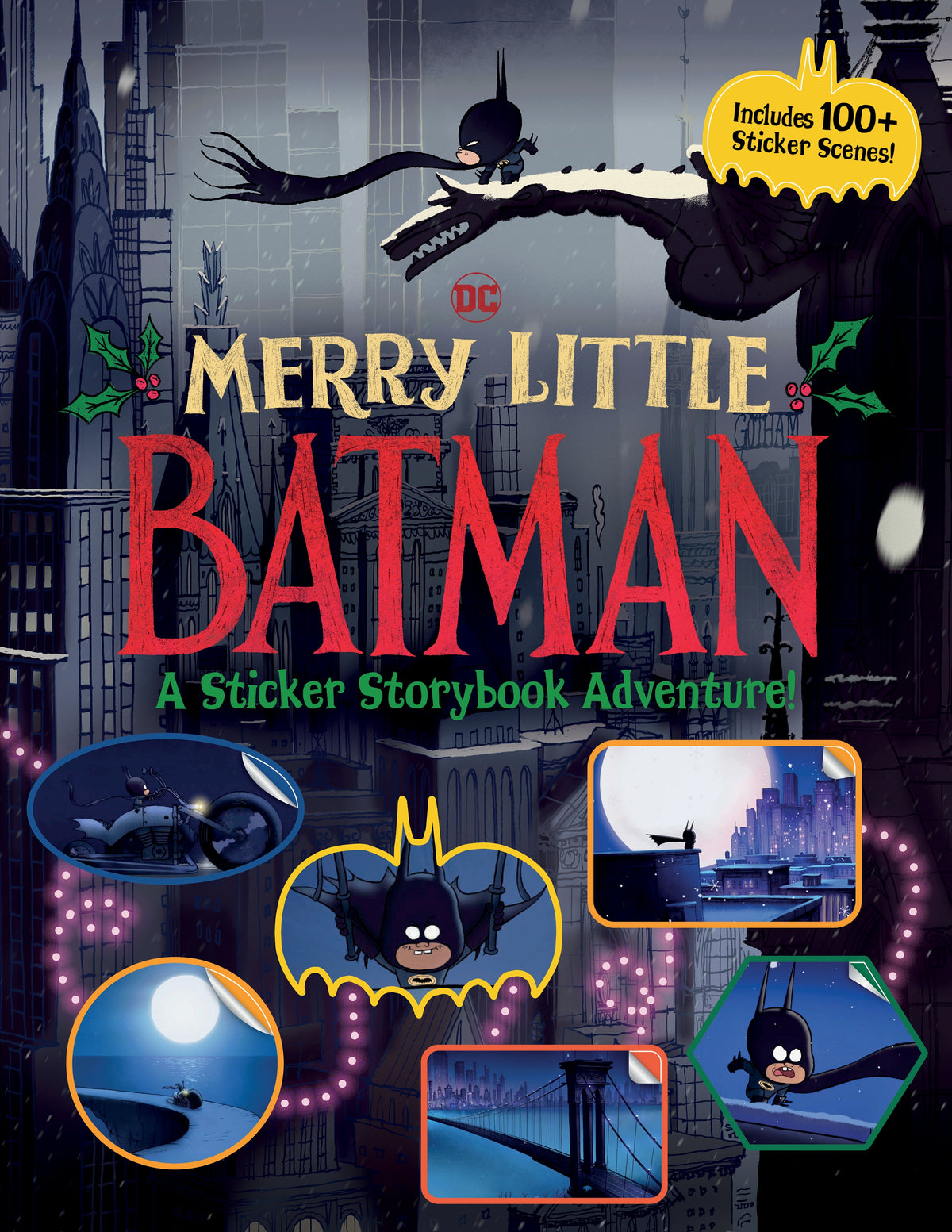 Merry Little Batman: A Sticker Storybook Adventure