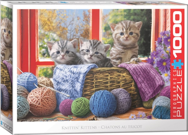 Knittin' Kittens 1000 pc Puzzl