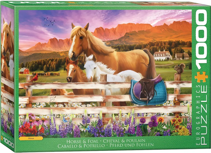 Horse and Foal by Olena