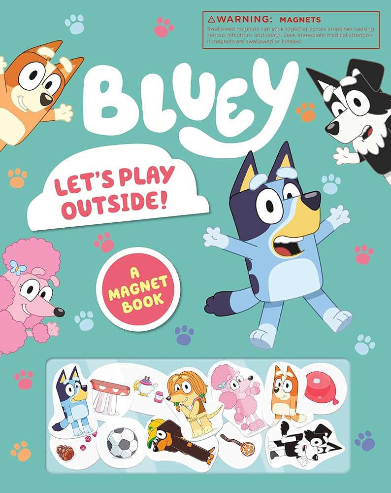 Bluey: Let's Play Outside!: A Magnet Book