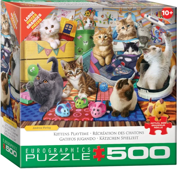 Kittens Playtime by Andrew Farley