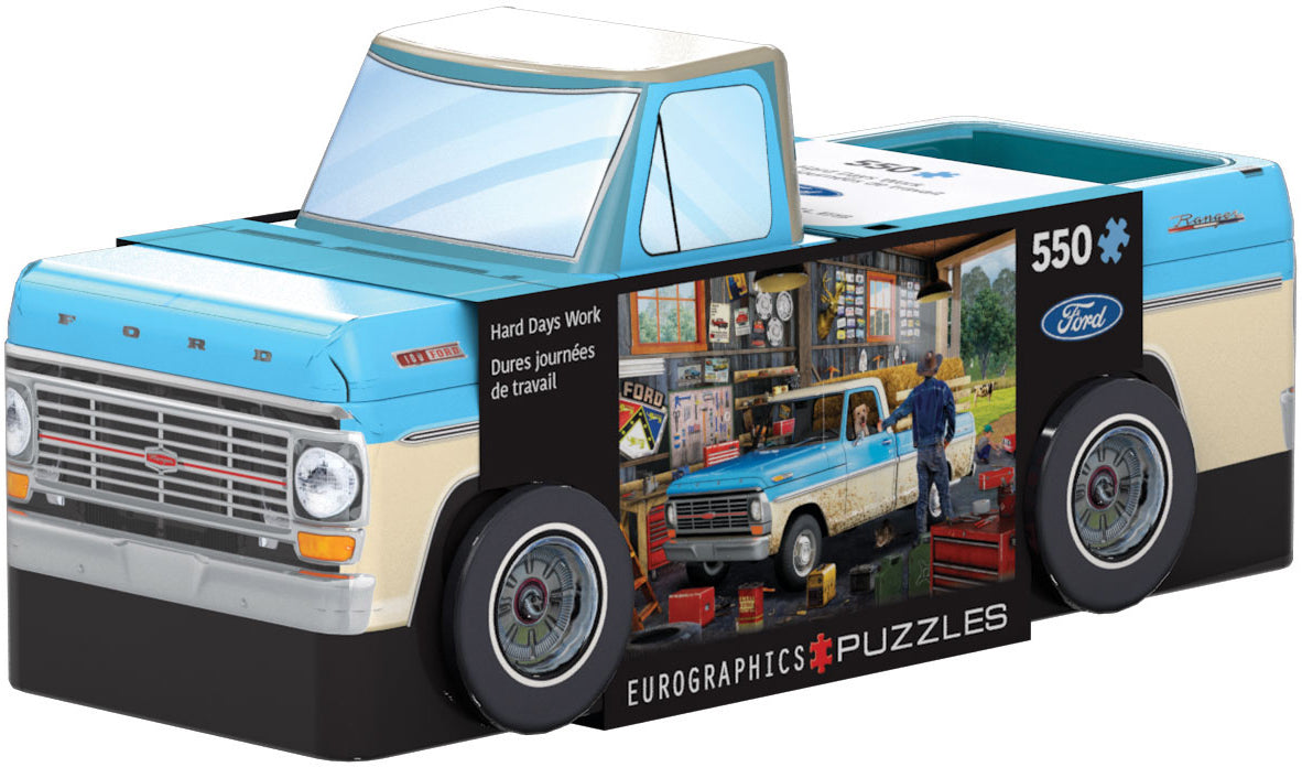 Hard Days Work Pickup Truck Tin