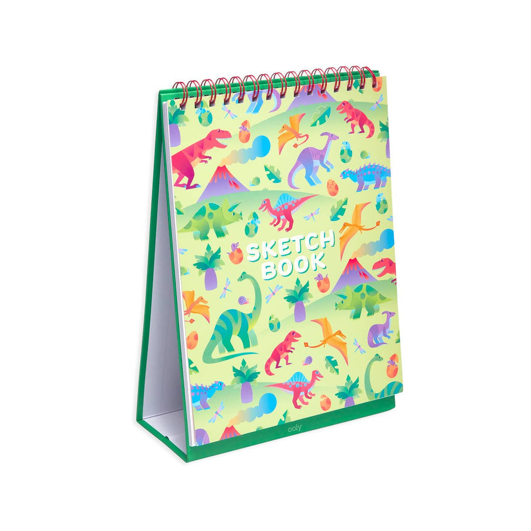 SKETCH & SHOW STANDING SKETCHBOOK: DARING DINO - 1 PC (8" X 10.5") (W/ LAMINATE PRINT)
