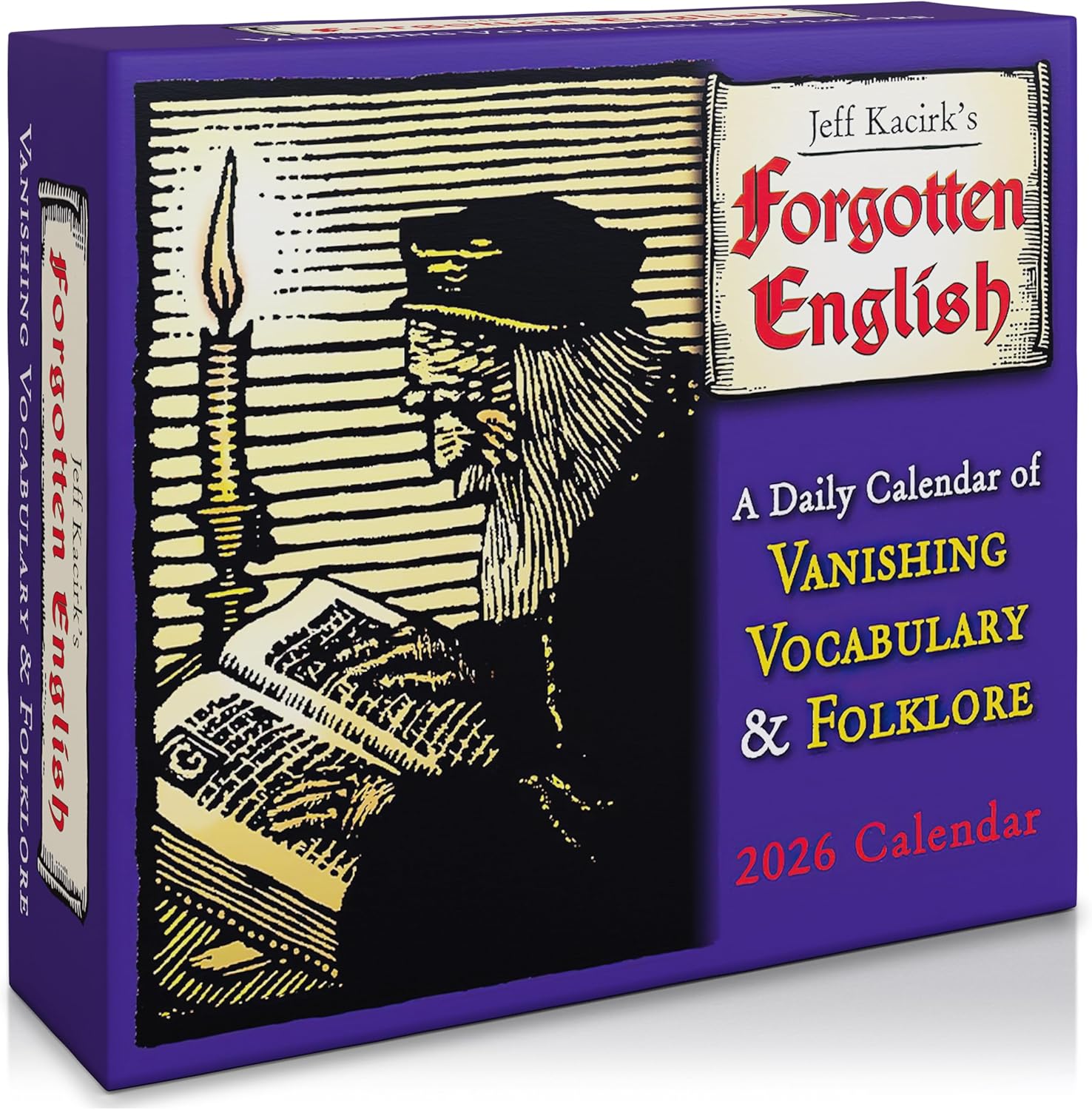 Forgotten English 2026 Boxed Daily Desk Calendar — Vanishing Vocabulary and Folklore