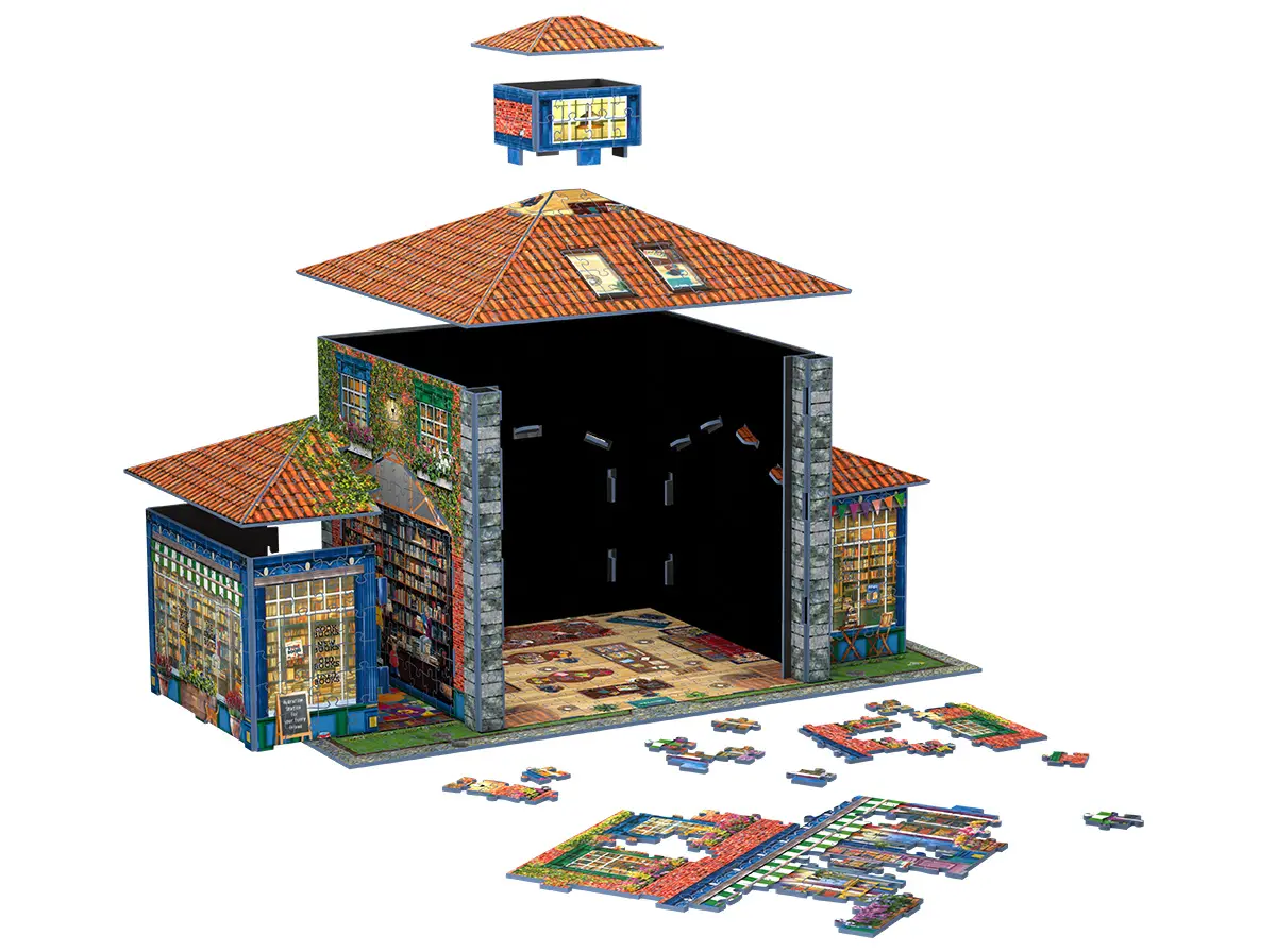 Book Shop 3D puzzle  - 1389pc