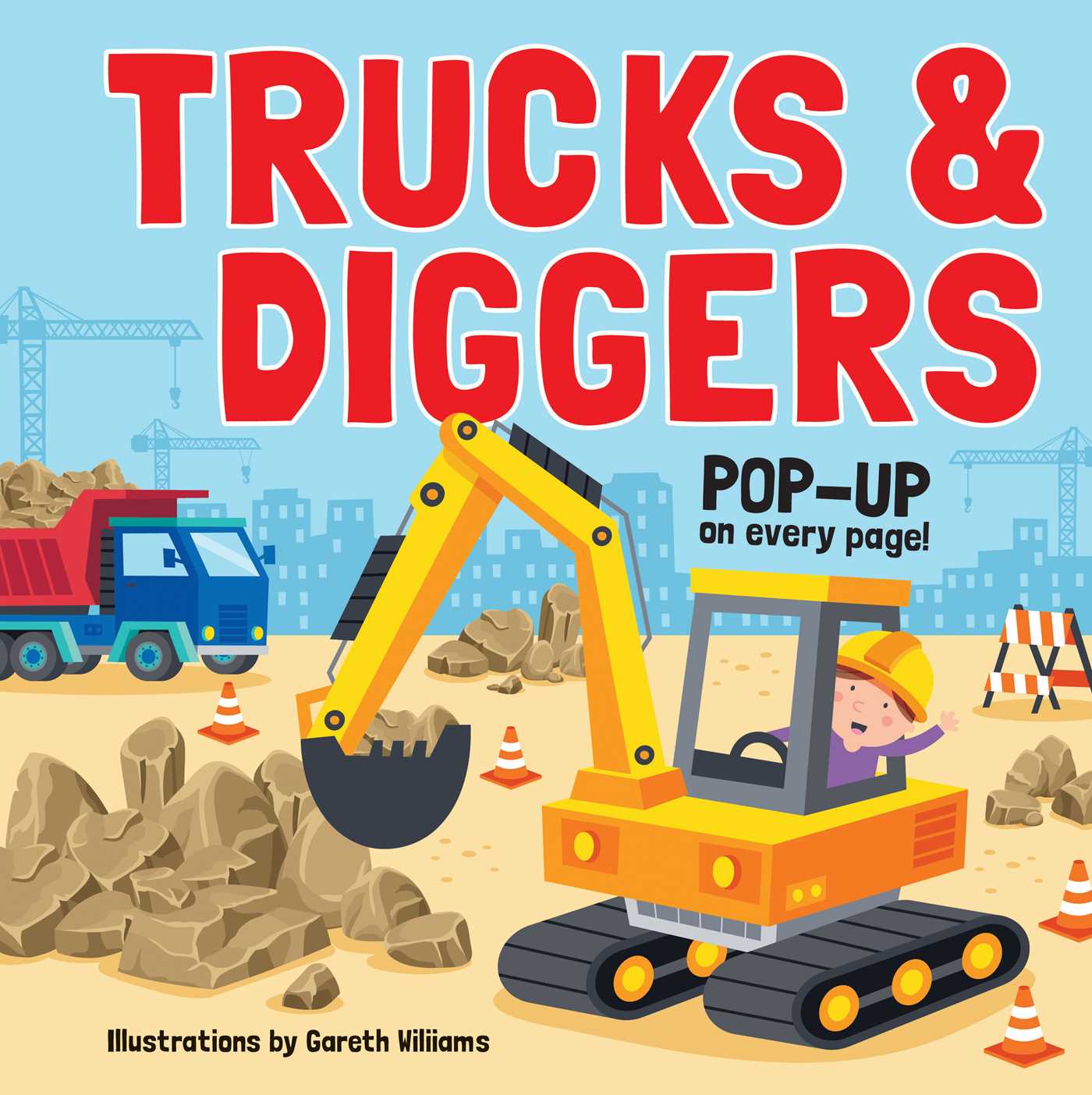 Trucks &amp; Diggers: Pop-Up Book