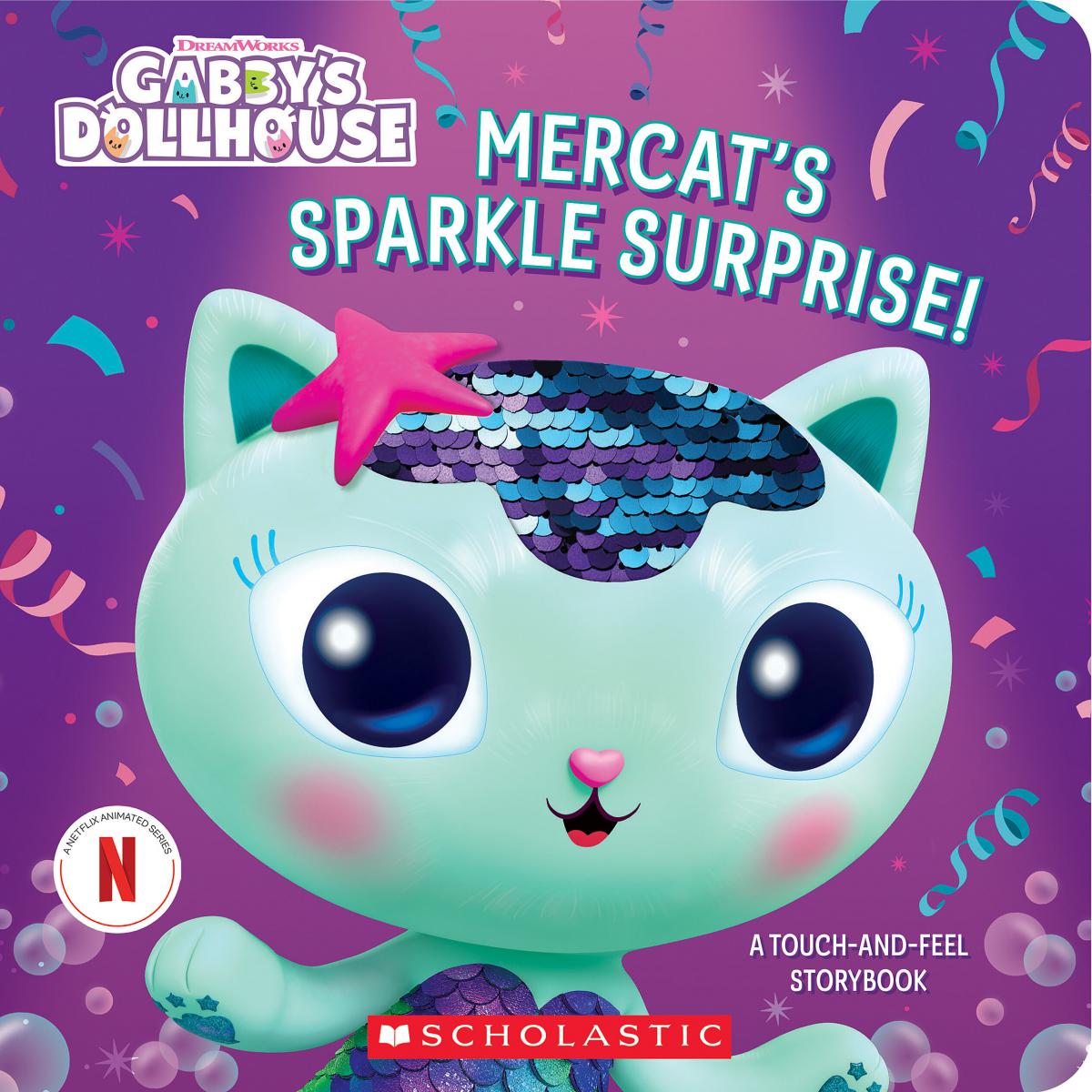 MerCat's Sparkle Surprise!: A Touch-and-Feel Storybook (Gabby's Dollhouse) (Media tie-in)