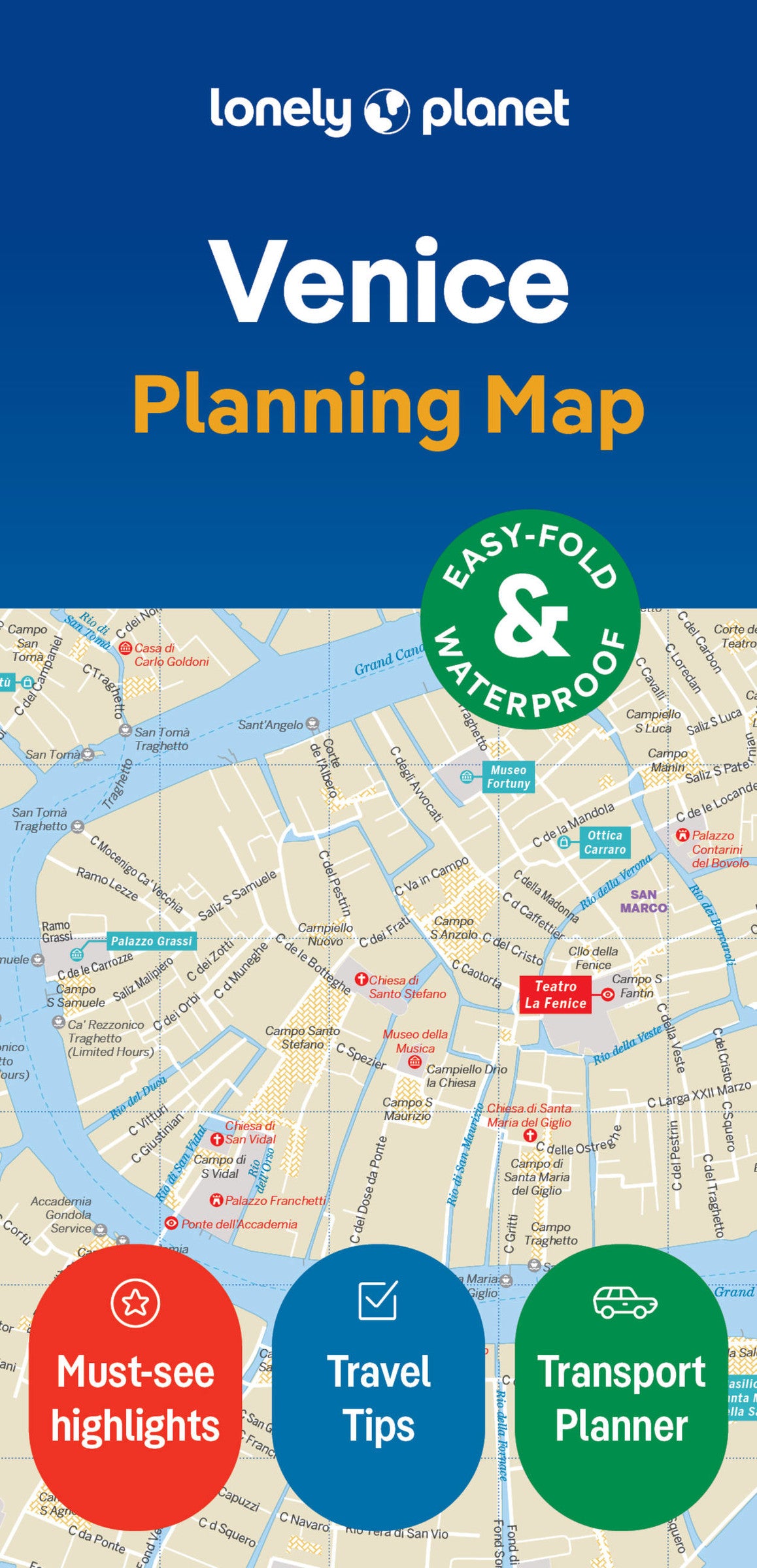 Lonely Planet Venice City Map 2 2nd Ed.