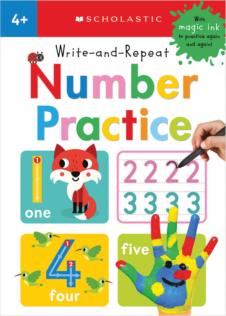 Write-and-Repeat Number Practice: Scholastic Early Learners (Write-and-Repeat)