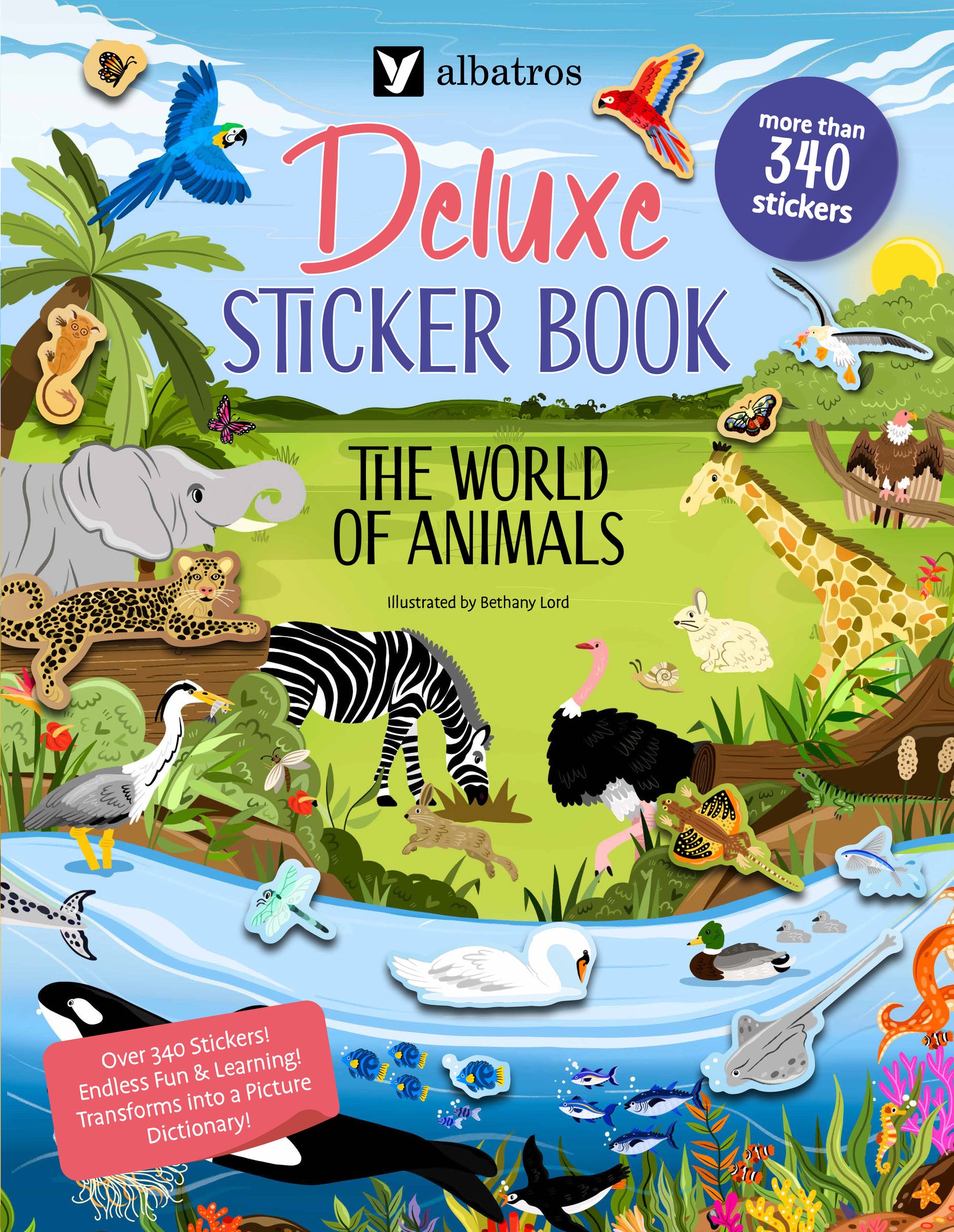 Deluxe Sticker Book: The World of Animals