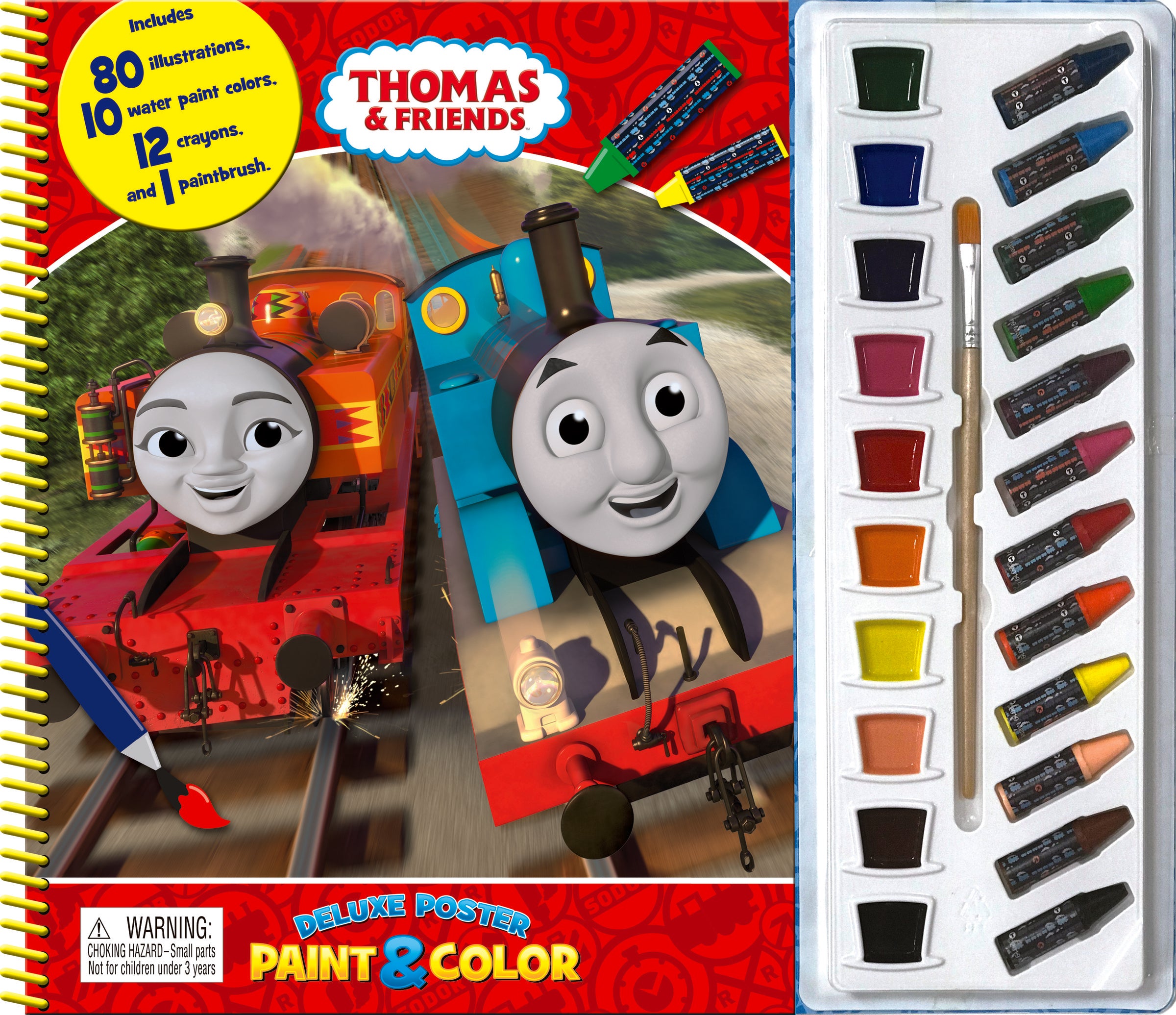 THOMAS &amp; FRIENDS DELUXE POSTER PAINT &amp; COLOR