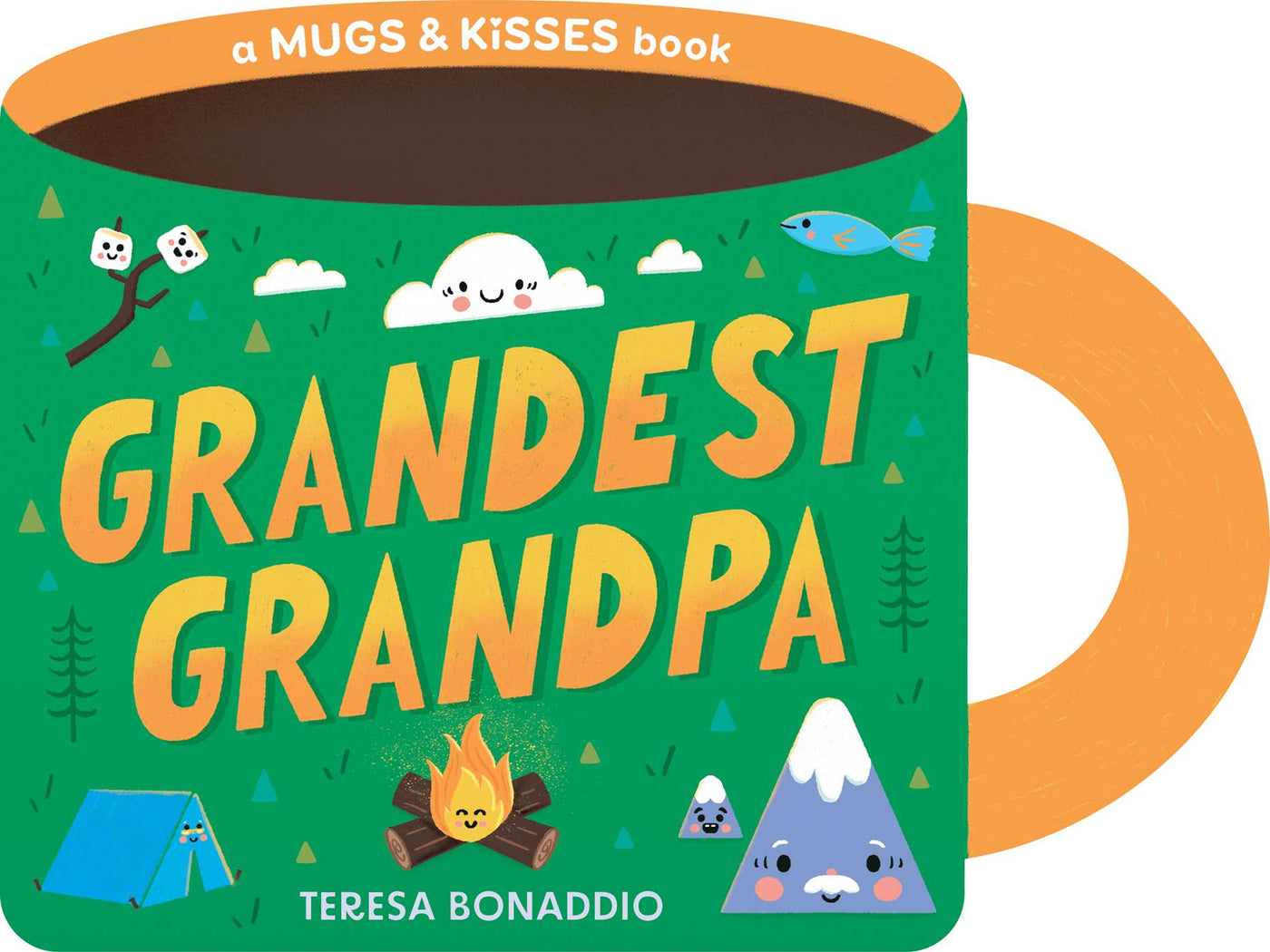 Grandest Grandpa (A Mugs &amp; Kisses Shaped Board Book for Toddlers)