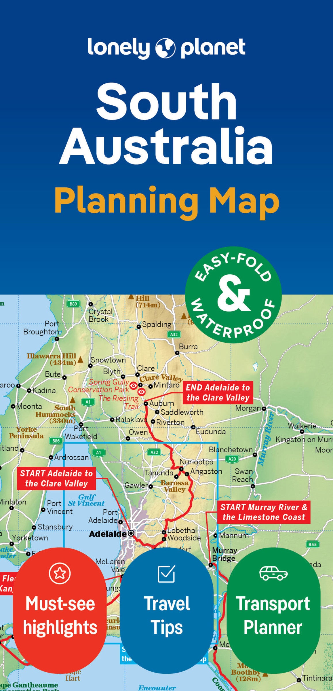 Lonely Planet South Australia Planning Map 2 2nd Ed.