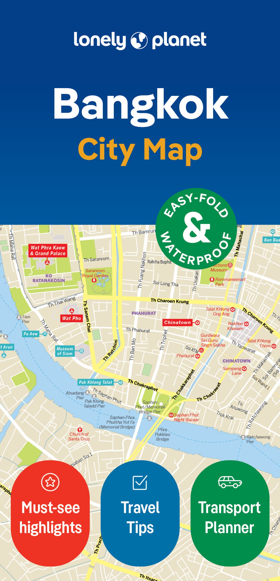 Lonely Planet Bangkok City Map 2 2nd Ed.