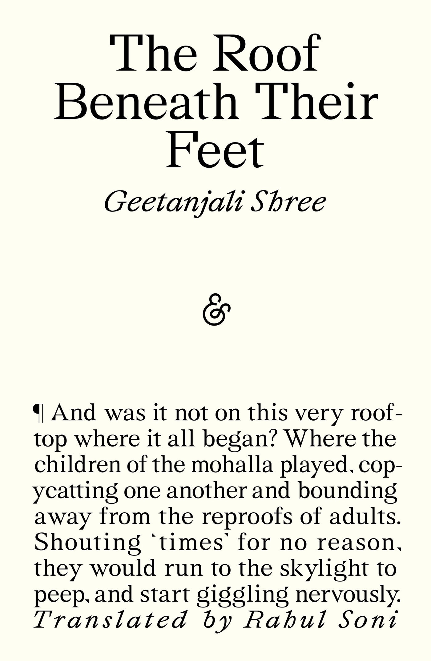 The Roof Beneath their Feet