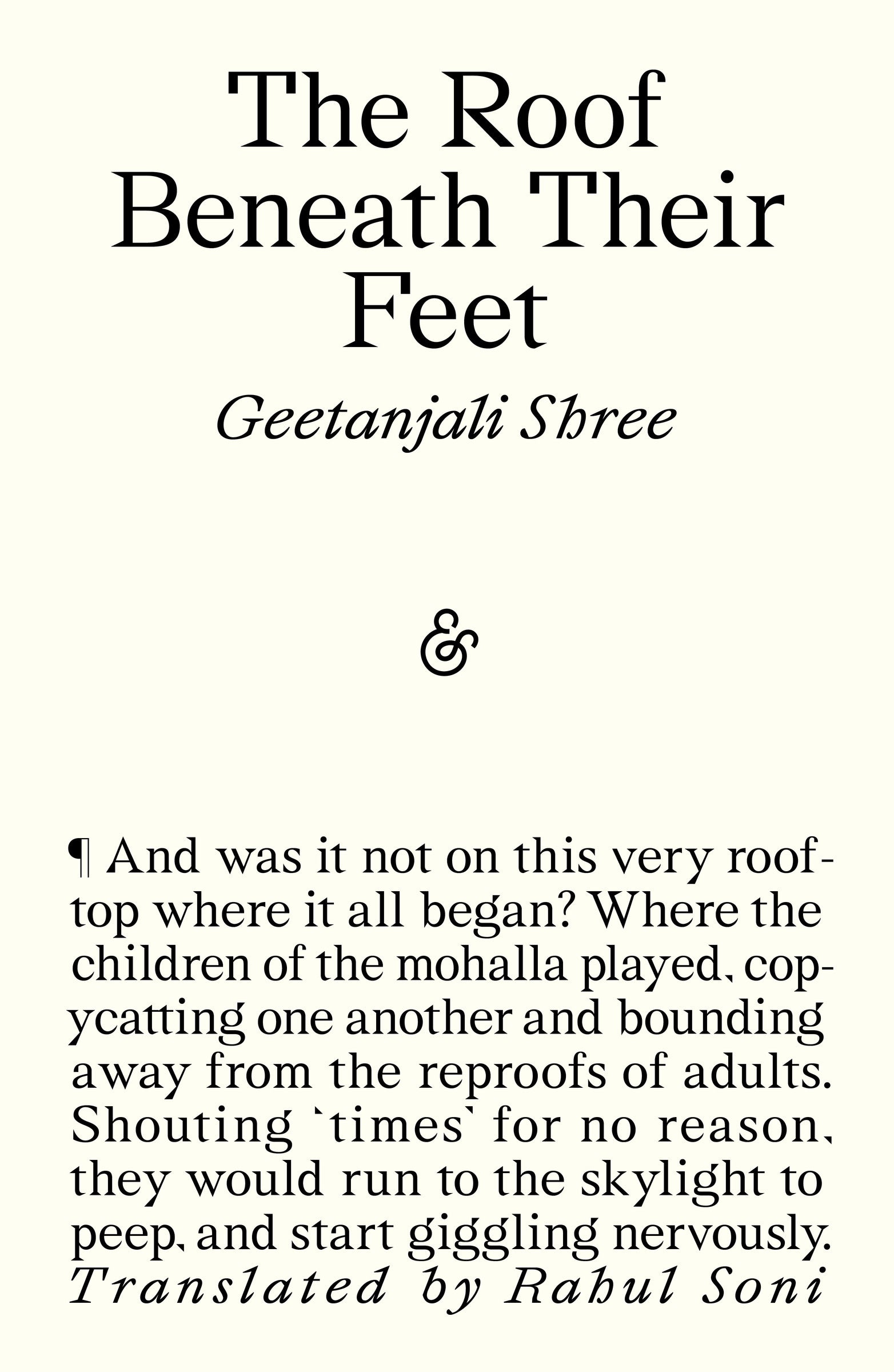The Roof Beneath their Feet