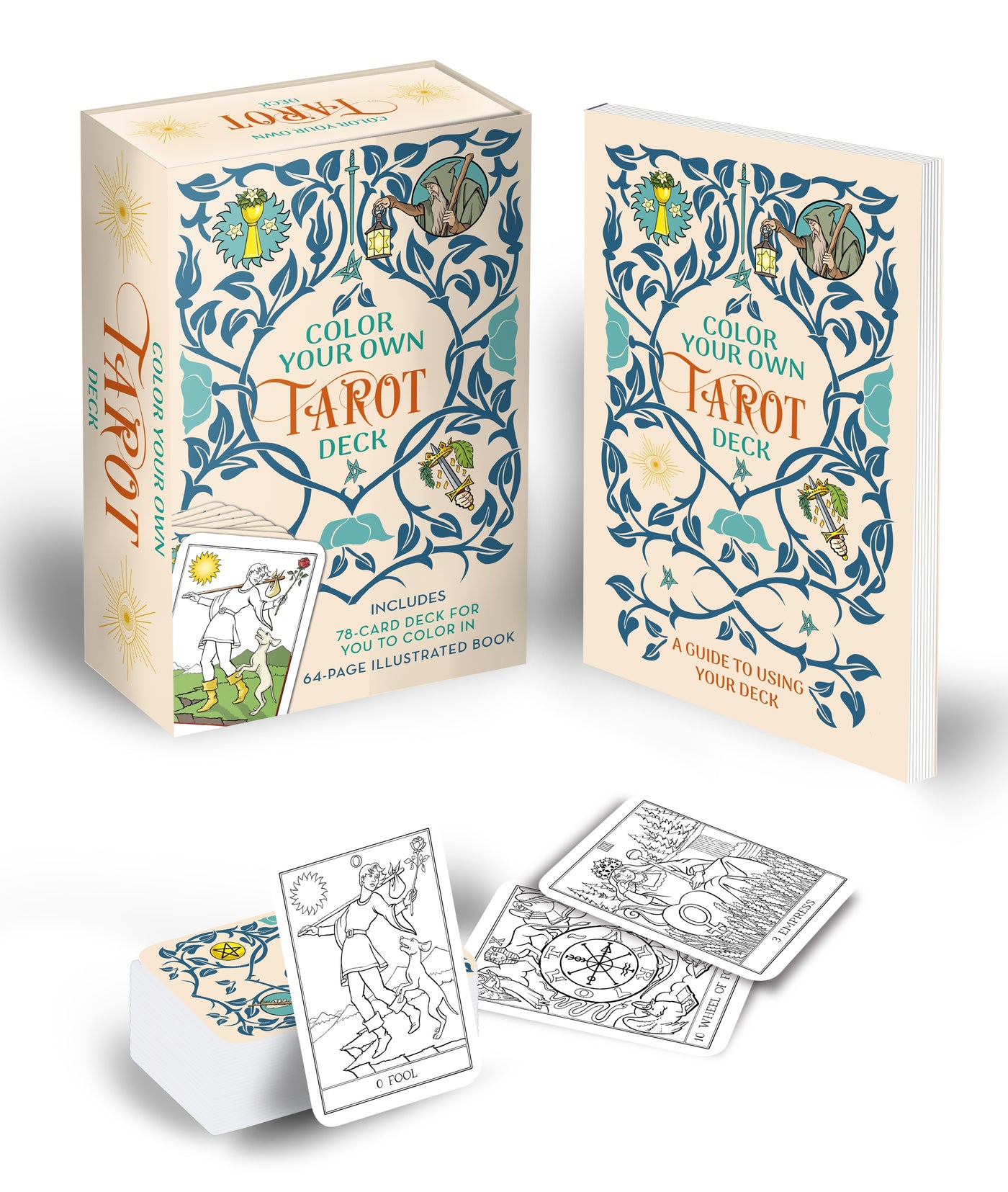 Color Your Own Tarot Book &amp; Card Deck